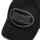 Diesel Kids Cappello con Scritta Logo a Contrasto per Bambine