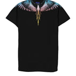 Marcelo Burlon County of Milan Kids Abito Nero con Stampa per Bambine