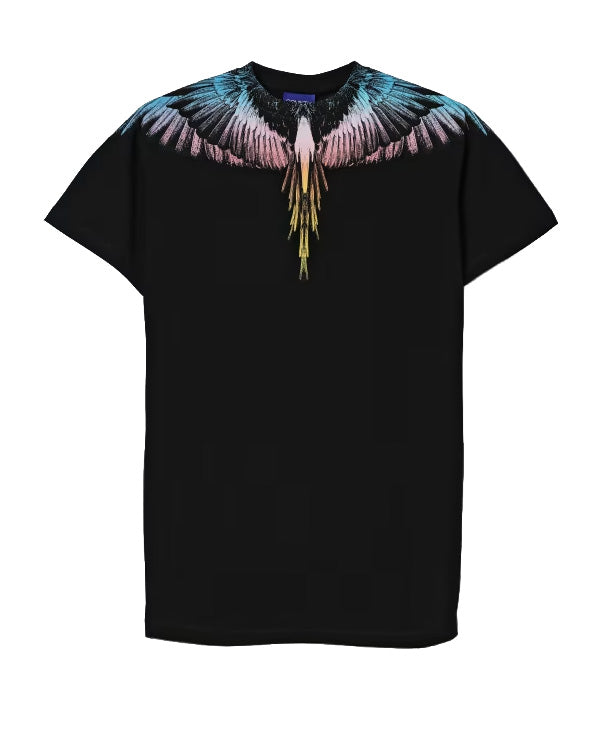 Marcelo Burlon County of Milan Kids Abito Nero con Stampa per Bambine