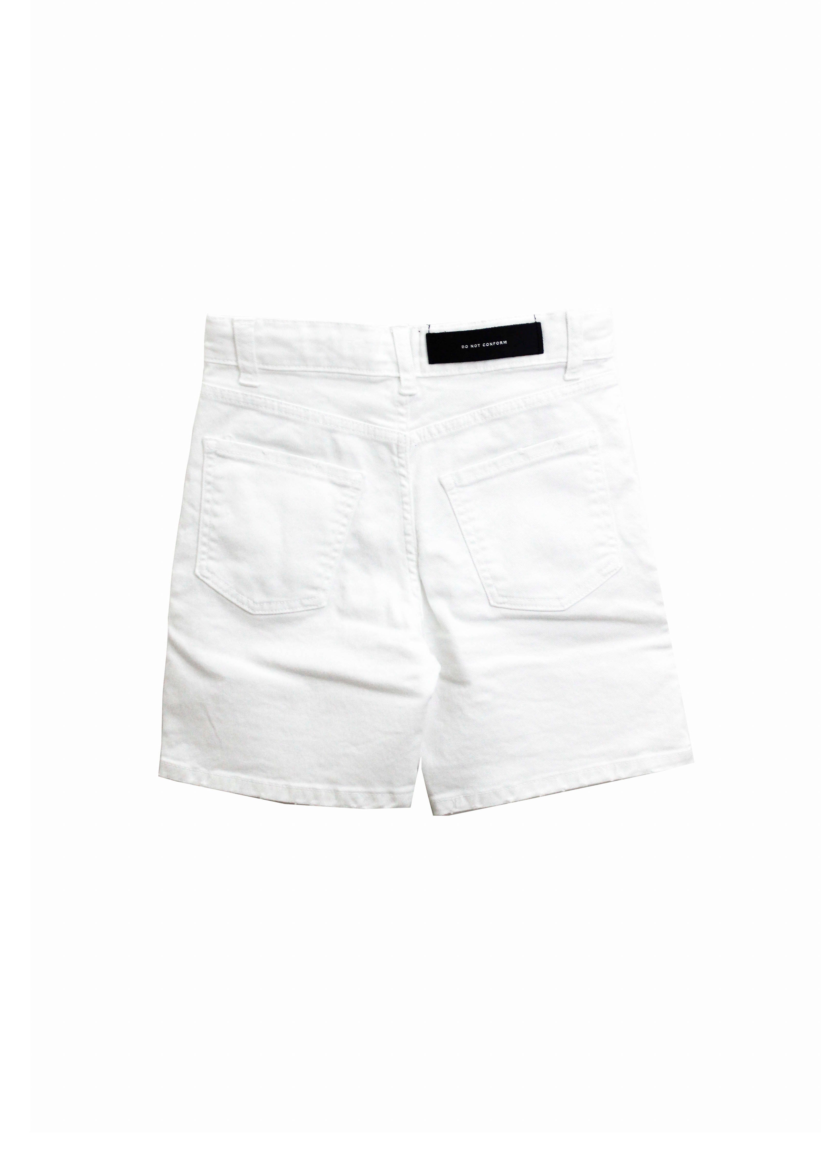 Do Not Conform Short Jeans Bianco per Bambini