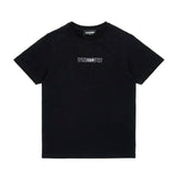 Dsquared2 Kids T-Shirt Nera con Logo a Contrasto per Bambini