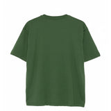 MSGM Kids T-shirt Verde con Stampa Logo a Contrasto per Bambini