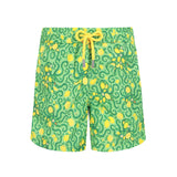 4Giveness Kids Green and Yellow Patterned Swimsuit for Children