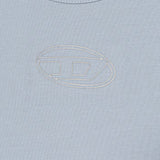 Diesel Kids Body Azzurro Polvere con Logo Oval-D per Bambine
