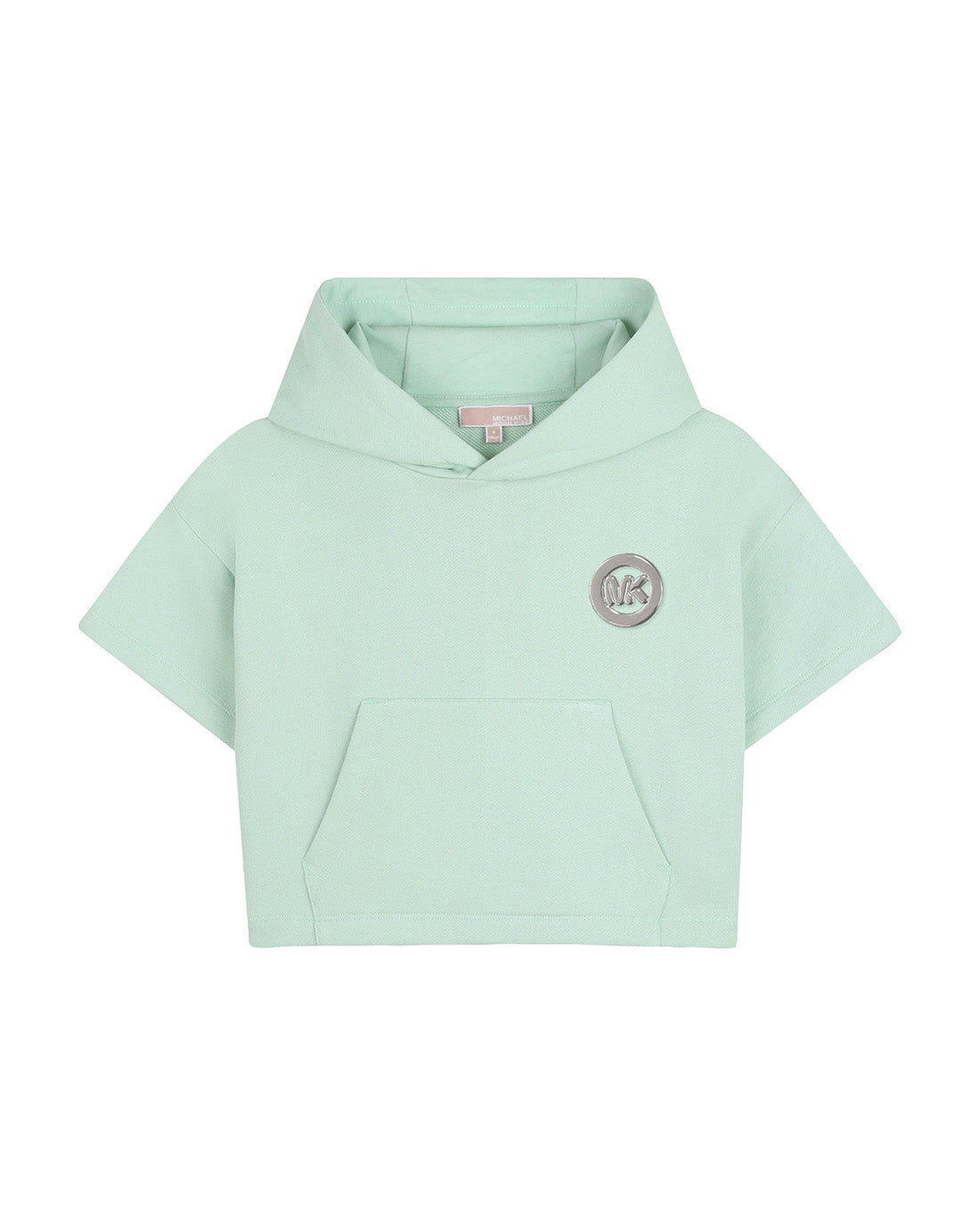 Michael Kors Kids Felpa Verde Acqua con Logo per Bambine