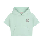 Michael Kors Kids Felpa Verde Acqua con Logo per Bambine