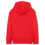 Palm Angels Kids Felpa Rosso con Stampa Teddy per Bambini