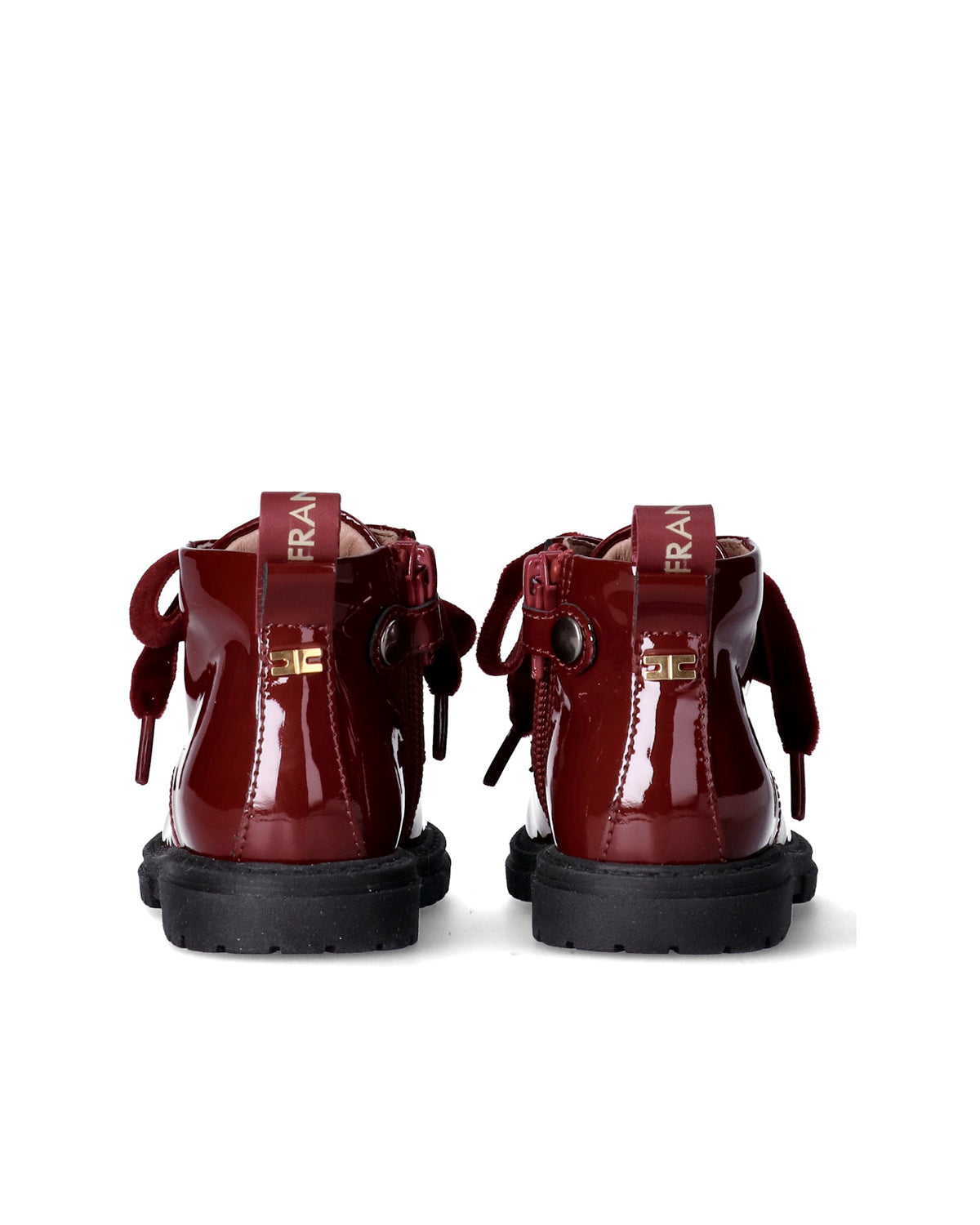 Elisabetta Franchi La Mia Bambina Anfibi Cherry Lucido per Bambine