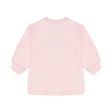 Moschino Kids Abito Lunghe Maniche Rosa con Stampa per Neonate (retro)