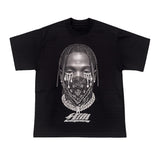 ArtSuperMoney T-Shirt Nero con Stampa con Strass per Bambini