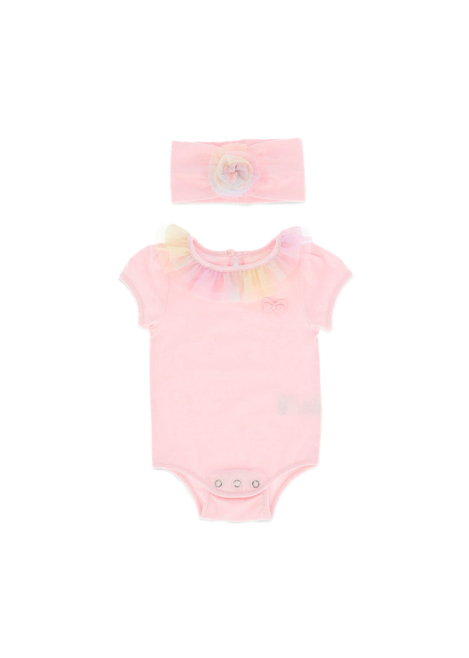 Angel's Face Body Rosa con Fascia Clementine per Neonate