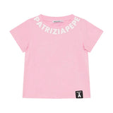 Patrizia Pepe T-Shirt Rosa con Logo per Bambine