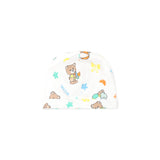 Moschino Kids Cream Romper with Hat and Bib for Newborns