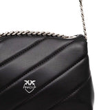 Pinko Kids Borsa a Tracolla Nera per Bambine (retro)