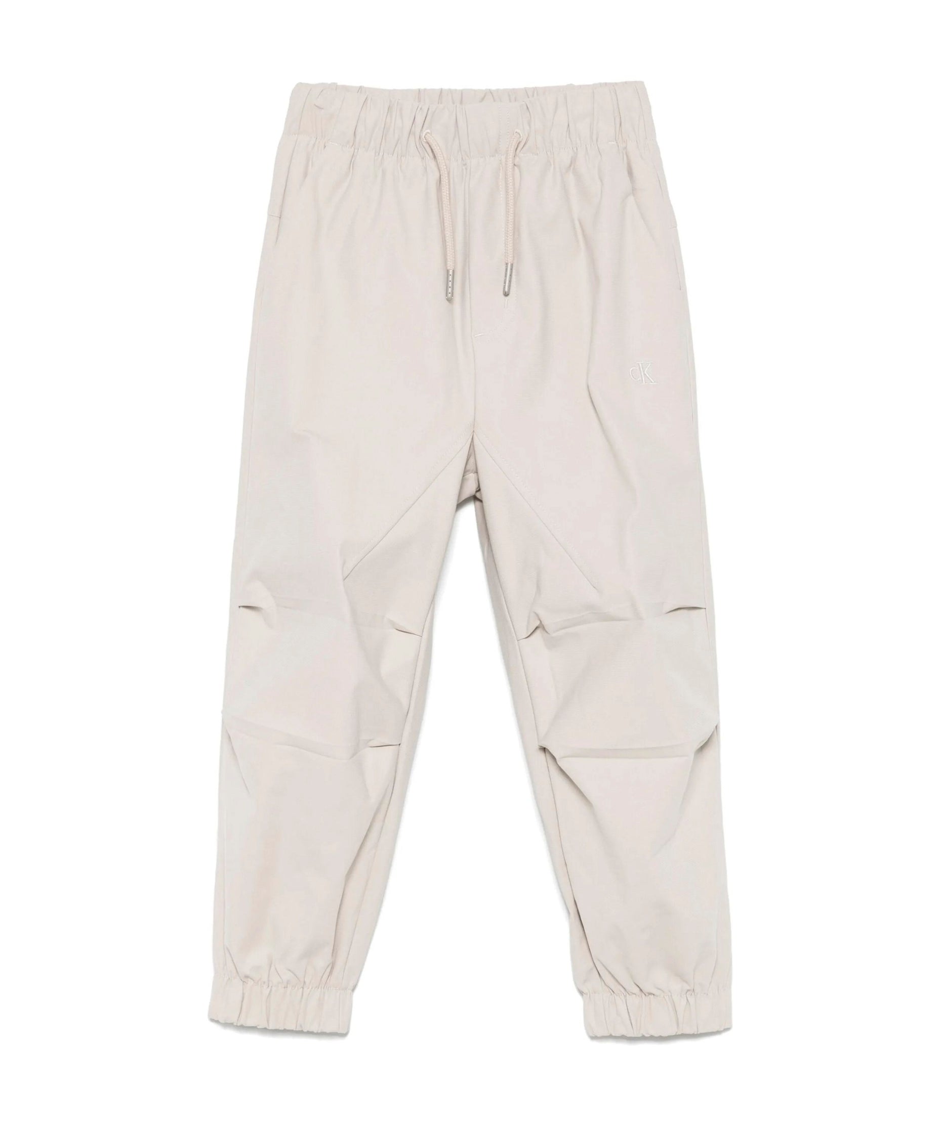 Calvin Klein Kids Pantaloni Parachute Beige per Bambini