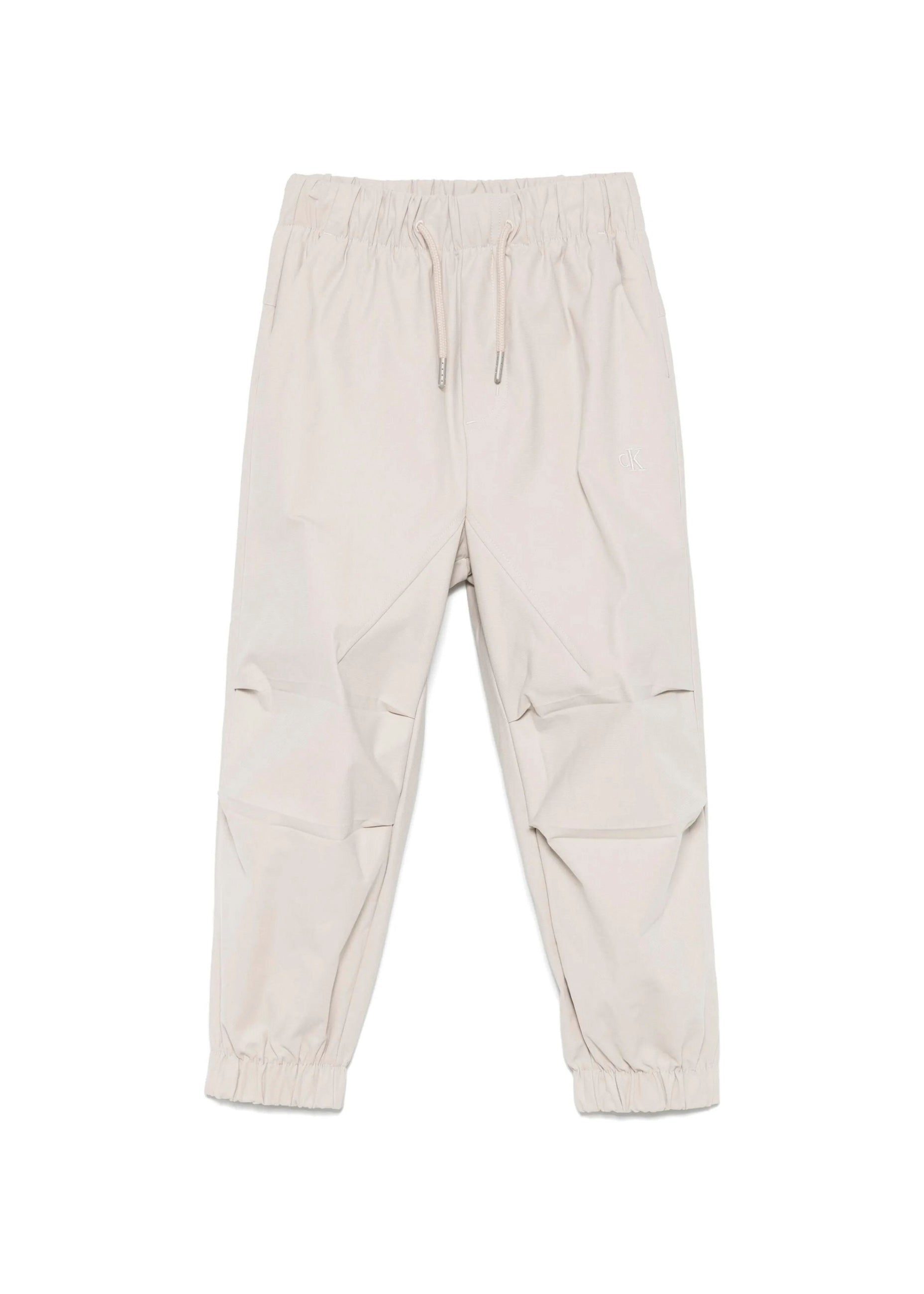 Calvin Klein Kids Pantaloni Parachute Beige per Bambini