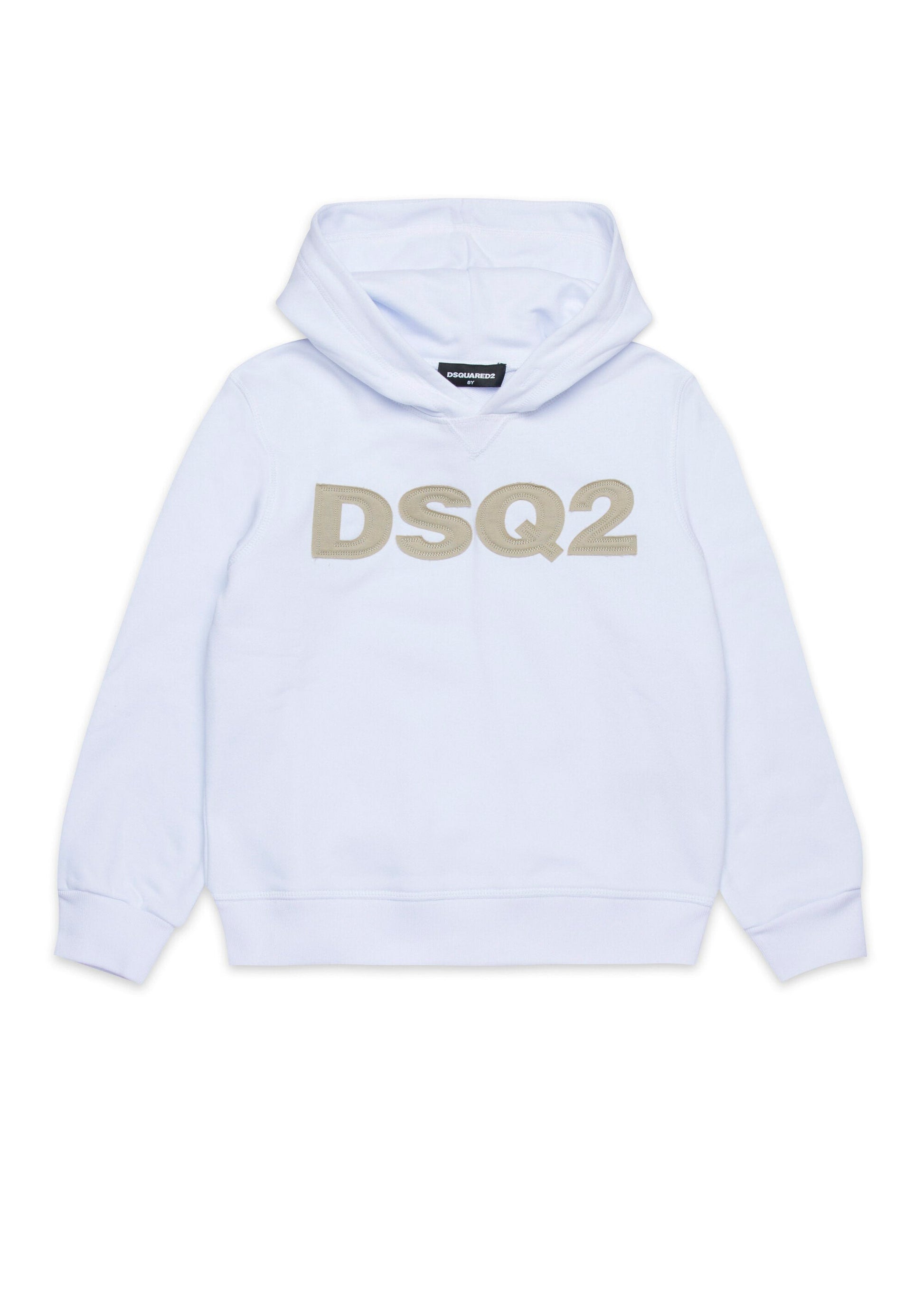 Dsquared2 Kids Felpa con Cappuccio Bianca per Bambini