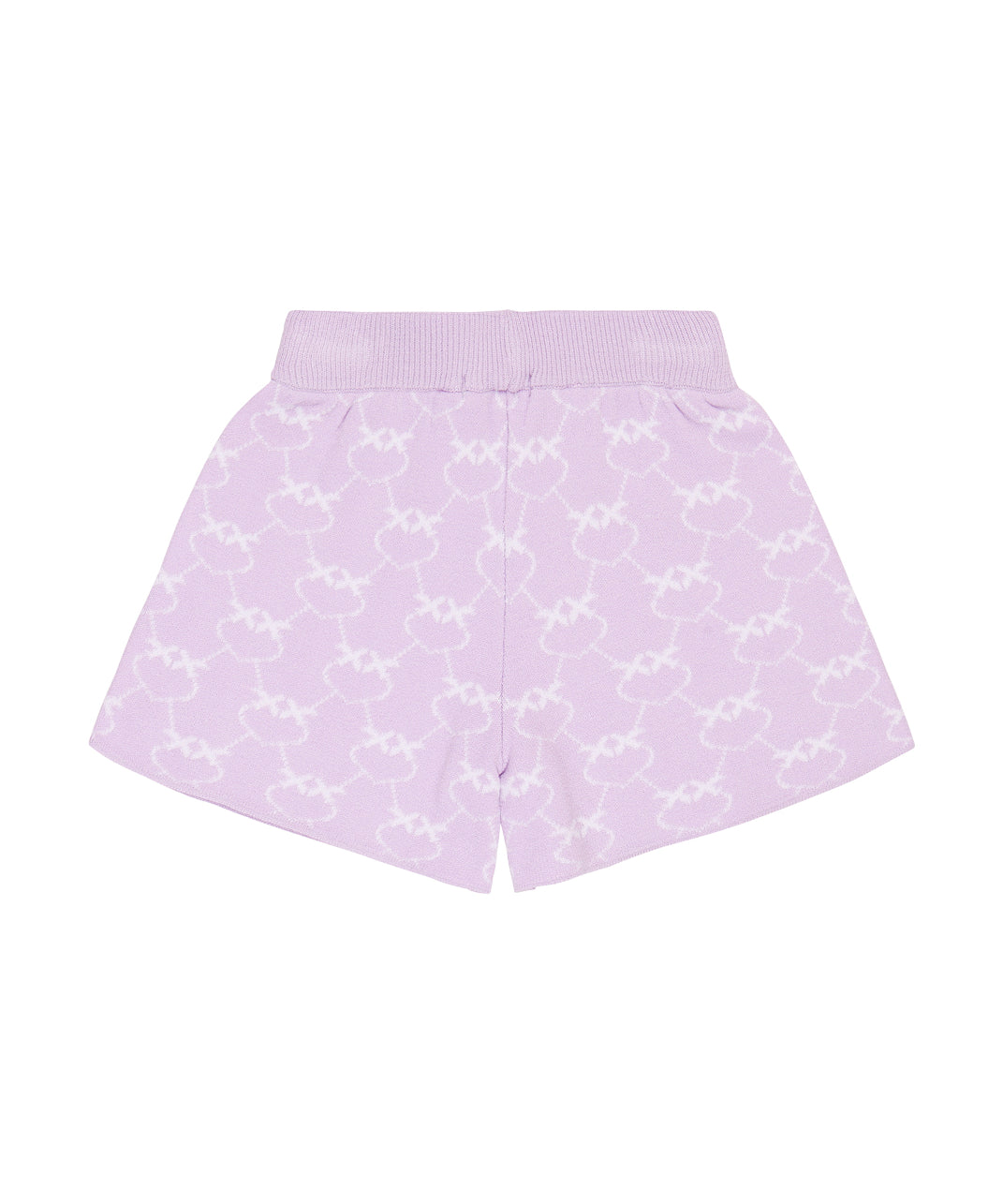 Pinko Kids Short con Logo All-over Lilla