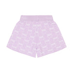 Pinko Kids Short con Logo All-over Lilla