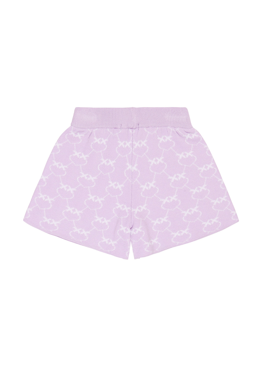 Pinko Kids Short con Logo All-over Lilla