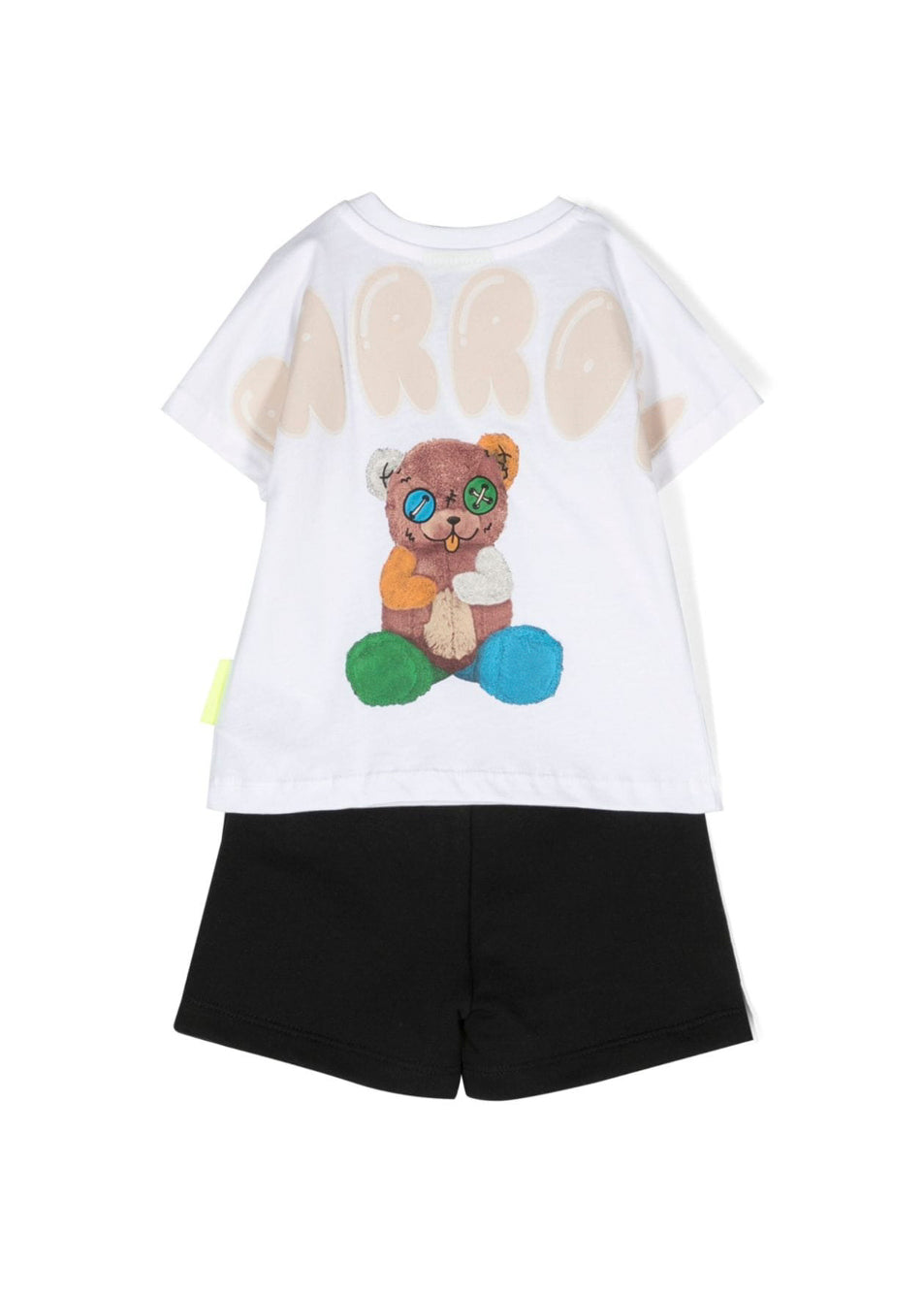 Barrow Kids Completo T-shirt e Short Bianco/Nero per Neonate