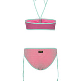 F**K Kids Costume Due Pezzi Viola e Rosa per Bambine