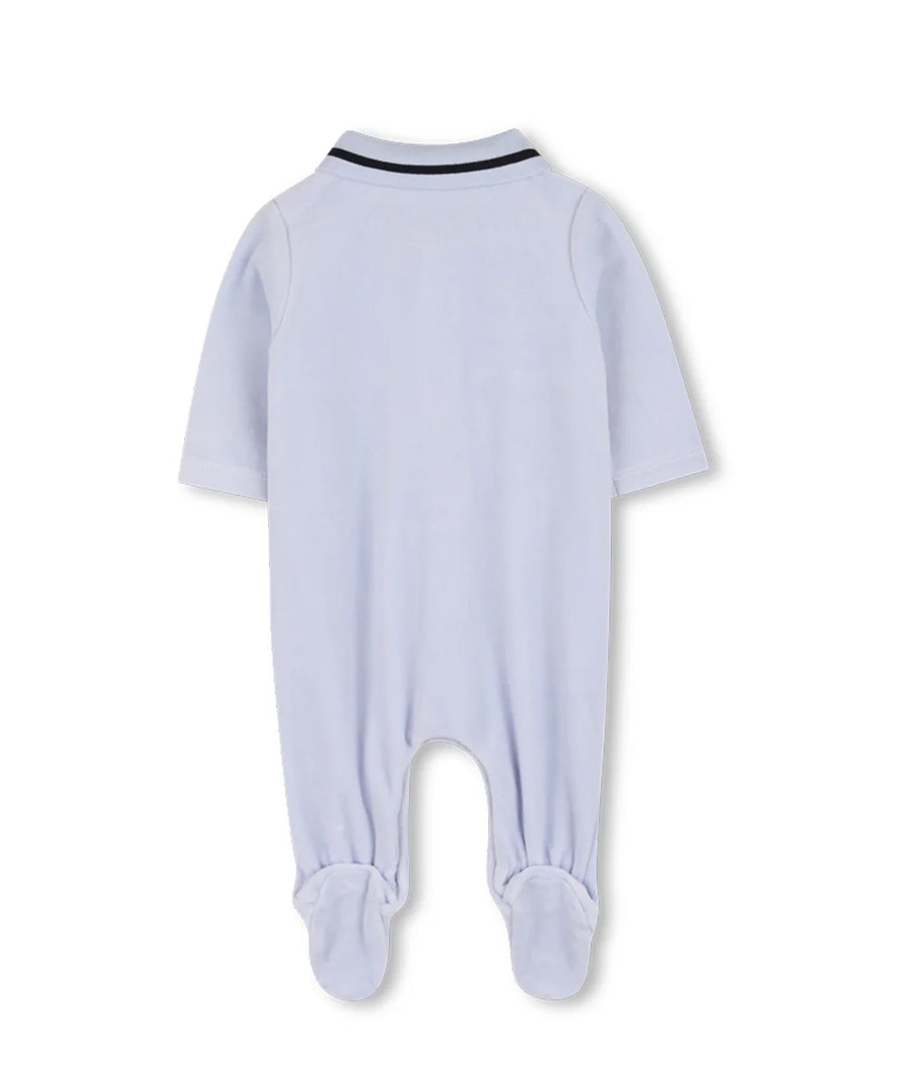 Boss Kids Tutina Celeste in Ciniglia per Neonati