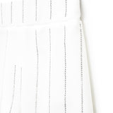 Patrizia Pepe Short Bianco con Strass per Bambine