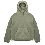 I'M Brian Kids Felpa VErde Effetto Slavato con Ricamo Logo Lato Cuore per Bambini