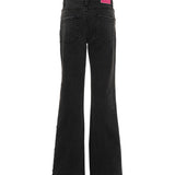 Roberto Cavalli Kids Pantalone in Denim Nero per Bambine