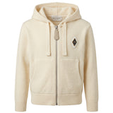 Yes London Kids Felpa con Cappuccio Lana Panna con Logo per Bambini