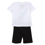 Barrow Kids Completo Off-White e Nero con Stampa Multicolor per Neonati