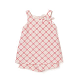 Elisabetta Franchi La Mia Bambina Tuta Rosa/Rosso con Logo per Neonate