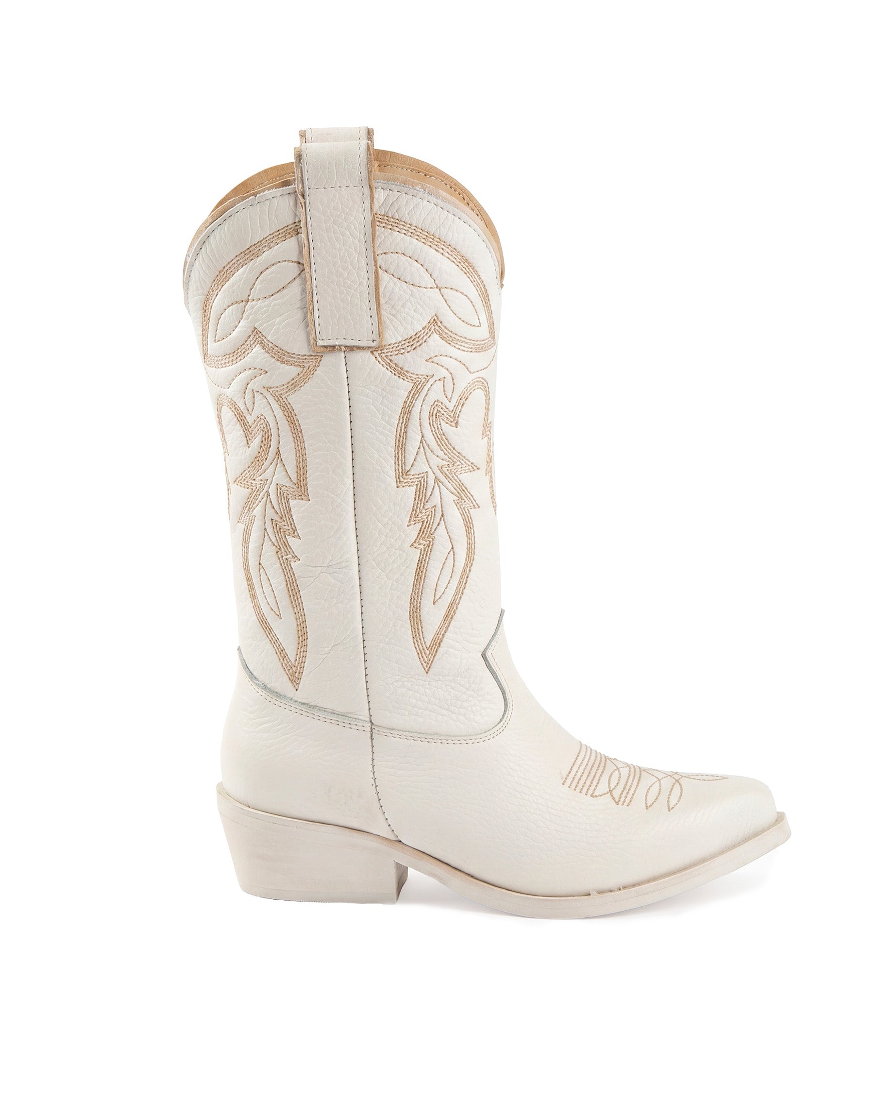 Jammers Stivale Nabuk Bianco in Pelle per Bambine
