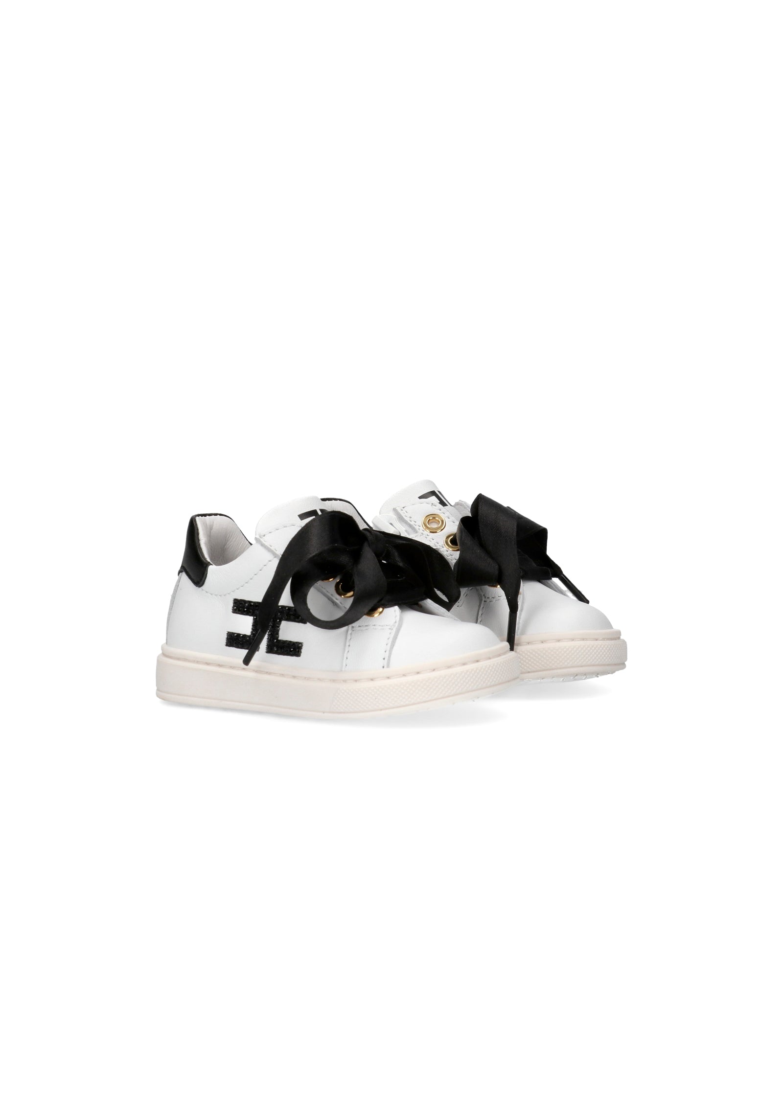 Elisabetta Franchi La Mia Bambina Sneakers Bianco/Nero per Neonate