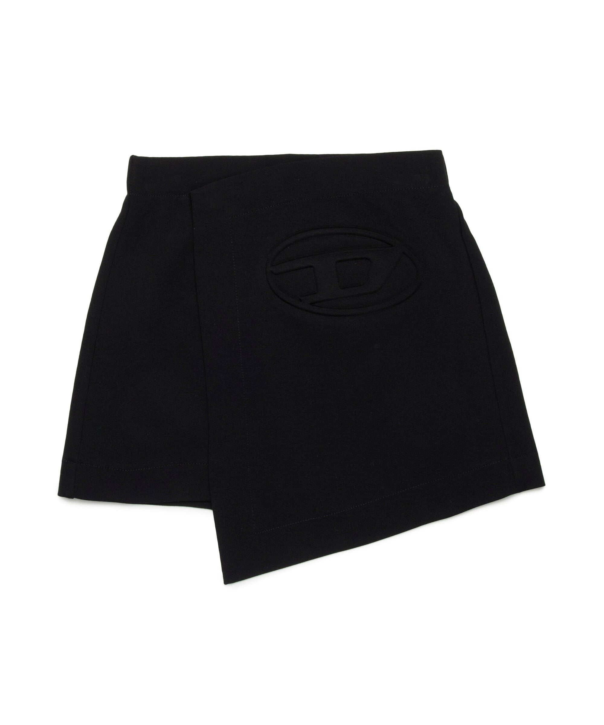 Diesel Kids Gonna a Portafoglio Nera con Logo per Bambine