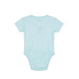 Moschino Kids Body Celeste con Stampa Logo Teddy per Neonati