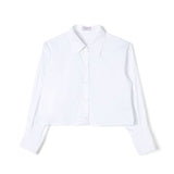 Pinko Kids Camicia Bianca Crop per Bambine