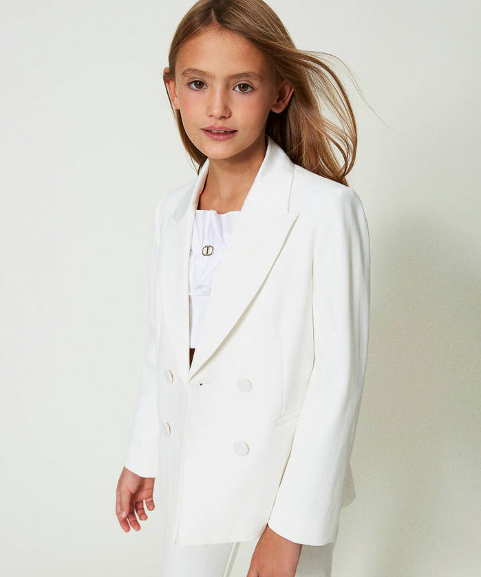 Twinset Kids Giacca Blazer Bianca 