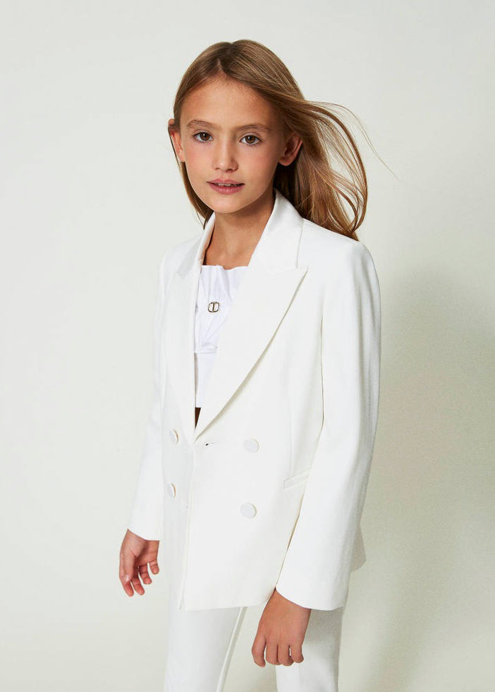 Twinset Kids Giacca Blazer Bianca 