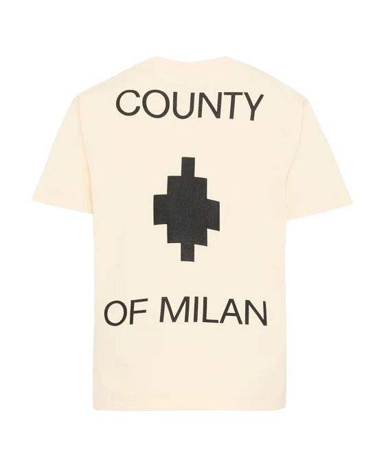 Marcelo Burlon County of Milan Kids T-Shirt Cocco con Stampa per Bambini