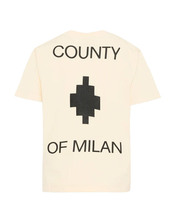Marcelo Burlon County of Milan Kids T-Shirt Cocco con Stampa per Bambini