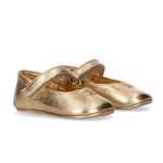Elisabetta Franchi La Mia Bambina Ballerine oro con Strass per Neonate