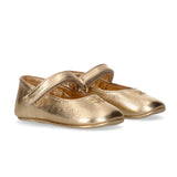 Elisabetta Franchi La Mia Bambina Ballerine oro con Strass per Neonate