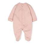 Elisabetta Franchi La Mia Bambina Tutina Desert Rose con Ricamo Logo per Neonate (retro)