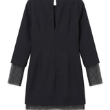 Patrizia Pepe Kids Abito Nero con Strass per Bambine