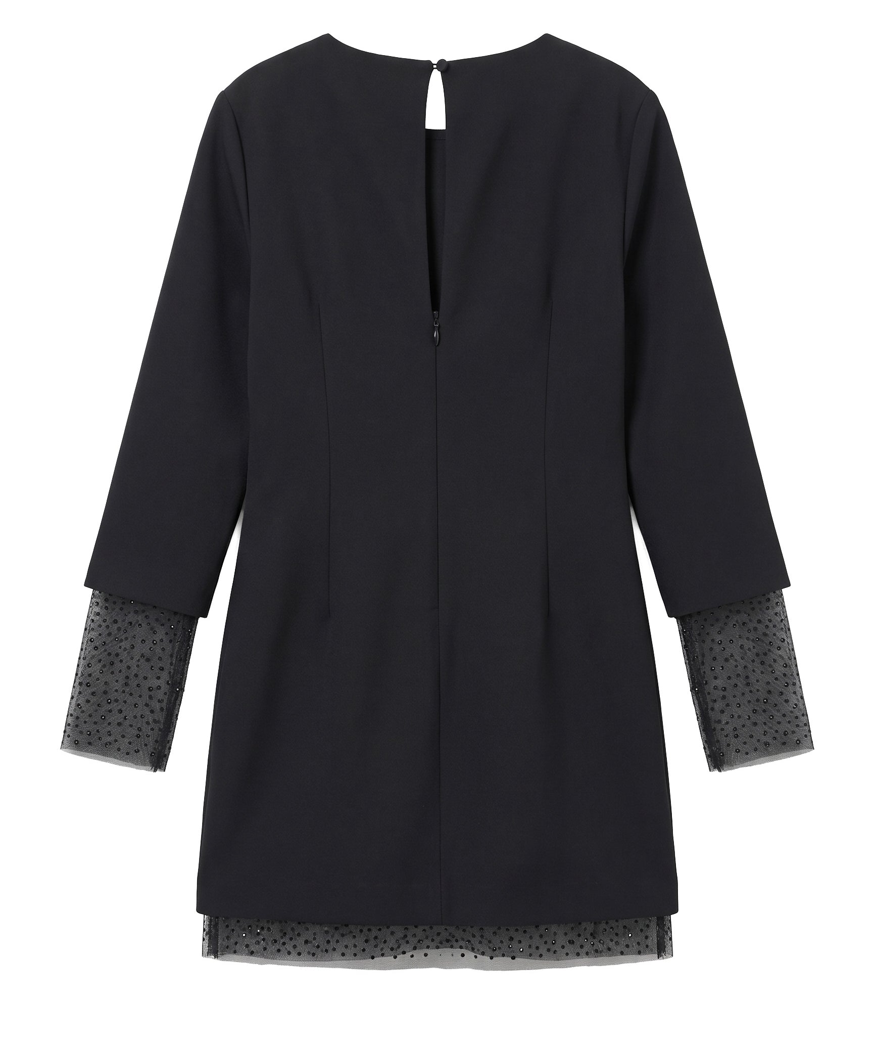 Patrizia Pepe Kids Abito Nero con Strass per Bambine