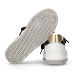 Elisabetta Franchi Kids Sneakers Bianco Nero e Oro per Bambine
