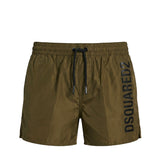 Dsquared2 Kids Costume Verde con Stampa Logo per Bambini