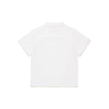 Diesel Kids Camicia Bianca Bowling con Oval D per Neonati